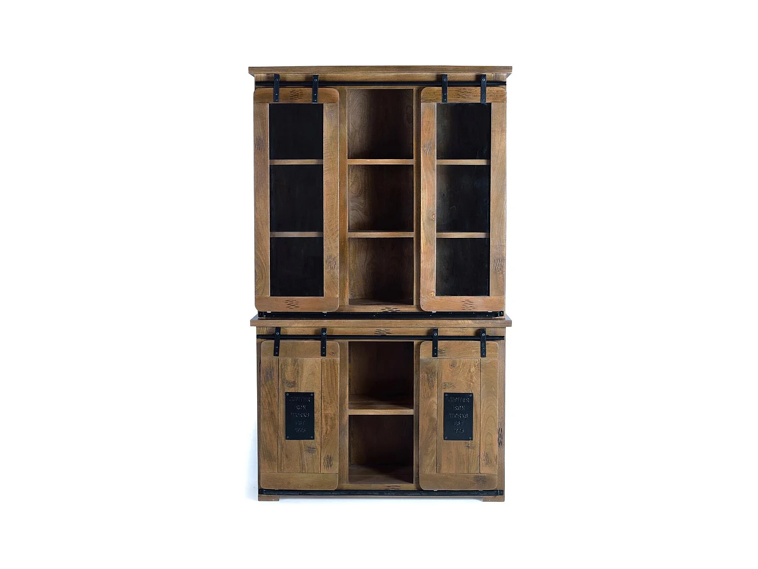 Szafa z drewna mango i metalu