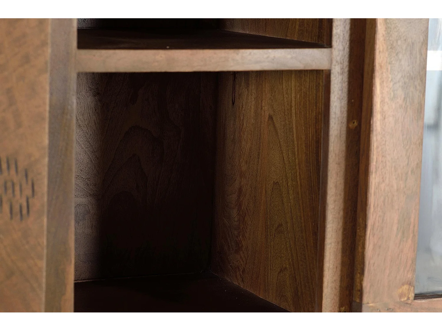 Vaisselier en bois manguier et métal