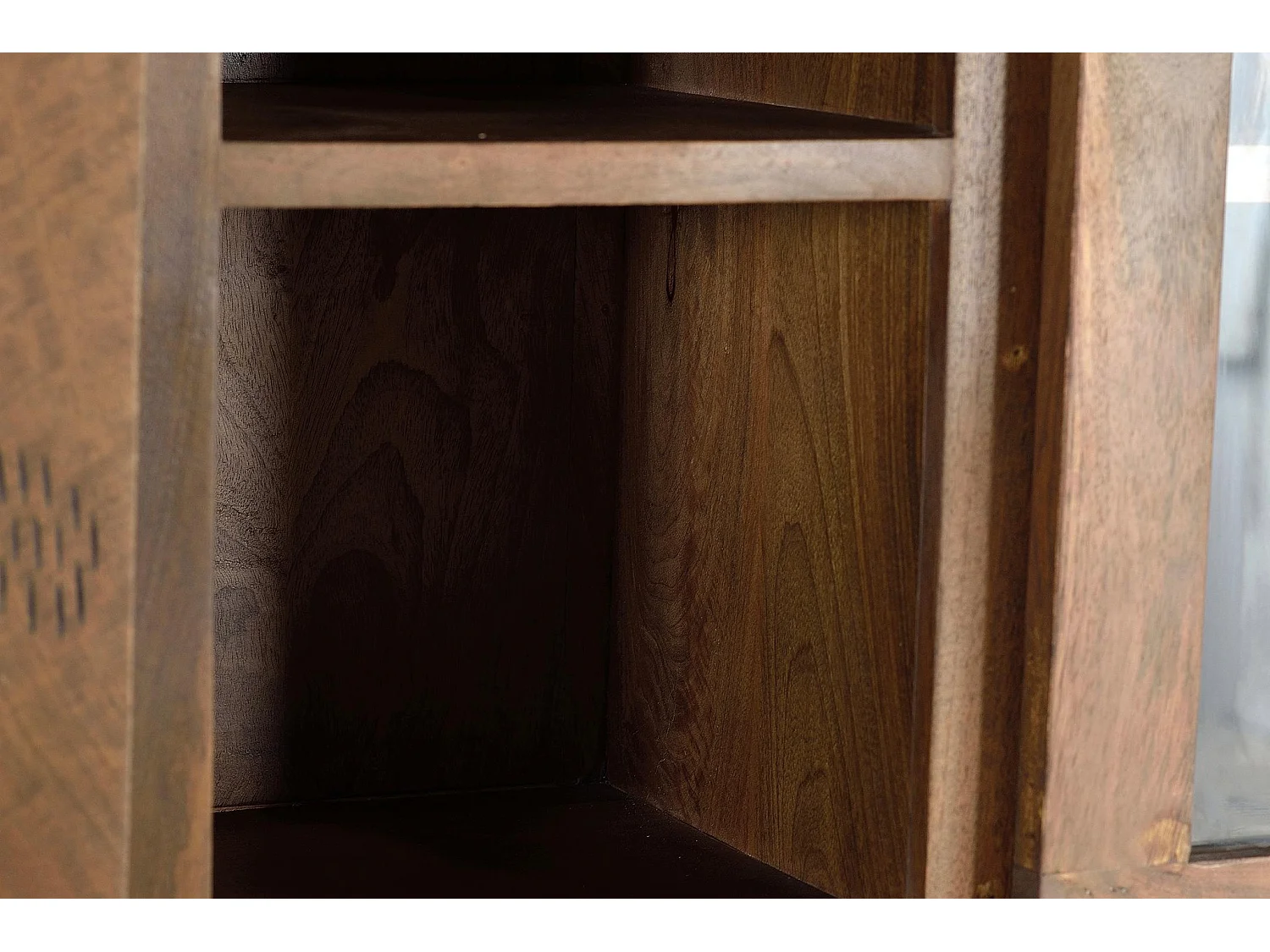 Armoire en bois de manguier 100 cm, style industriel - 200 x 120 x 47