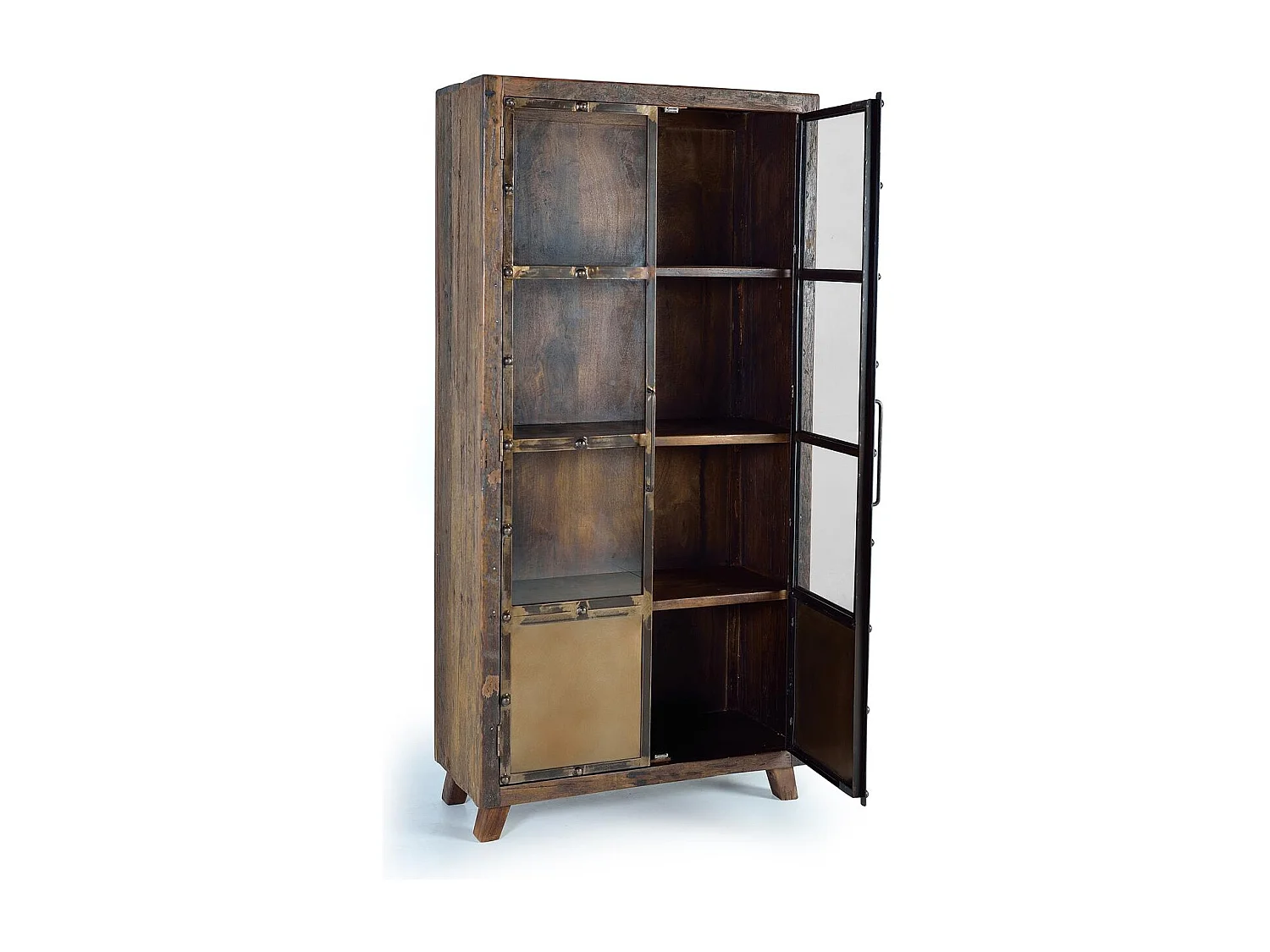 Vitrine bois récupéré