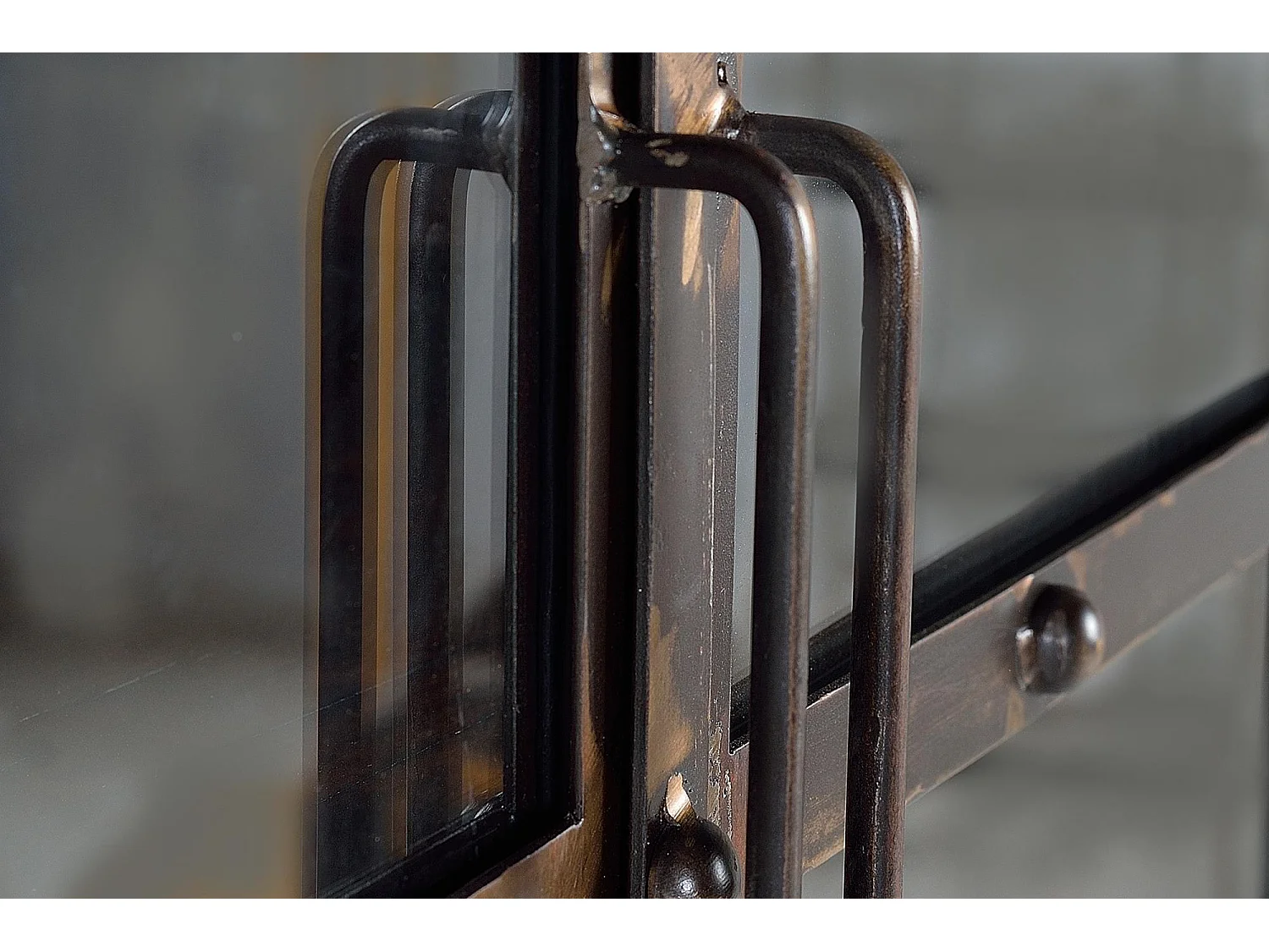 Vitrine bois récupéré