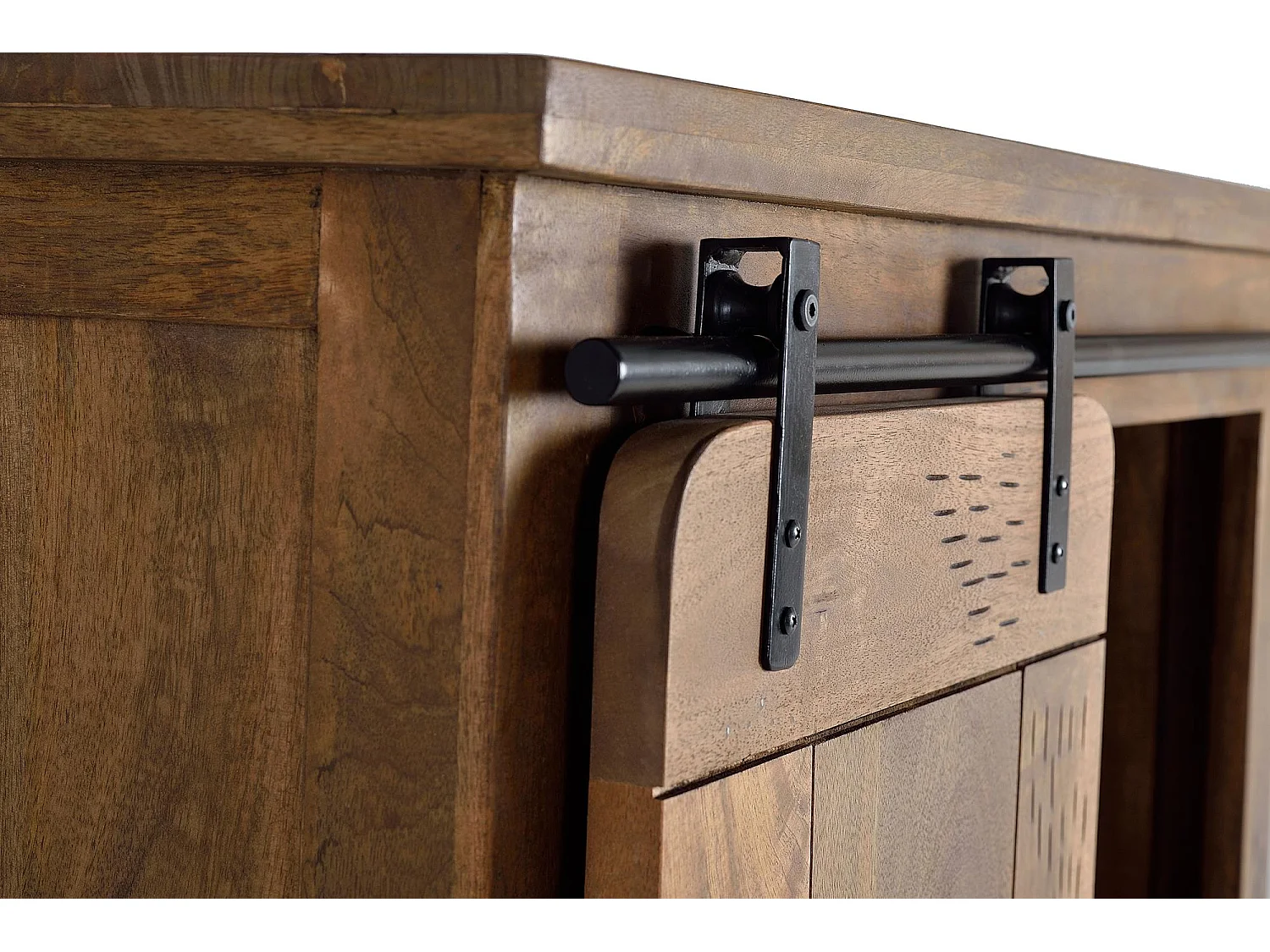 Armoire en bois manguier et métal