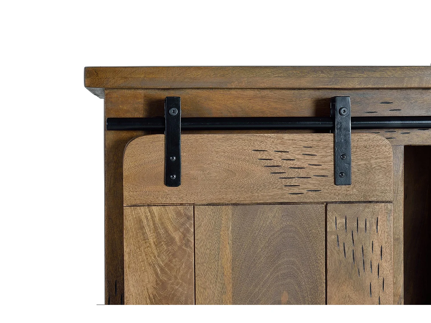 Armoire en bois manguier et métal