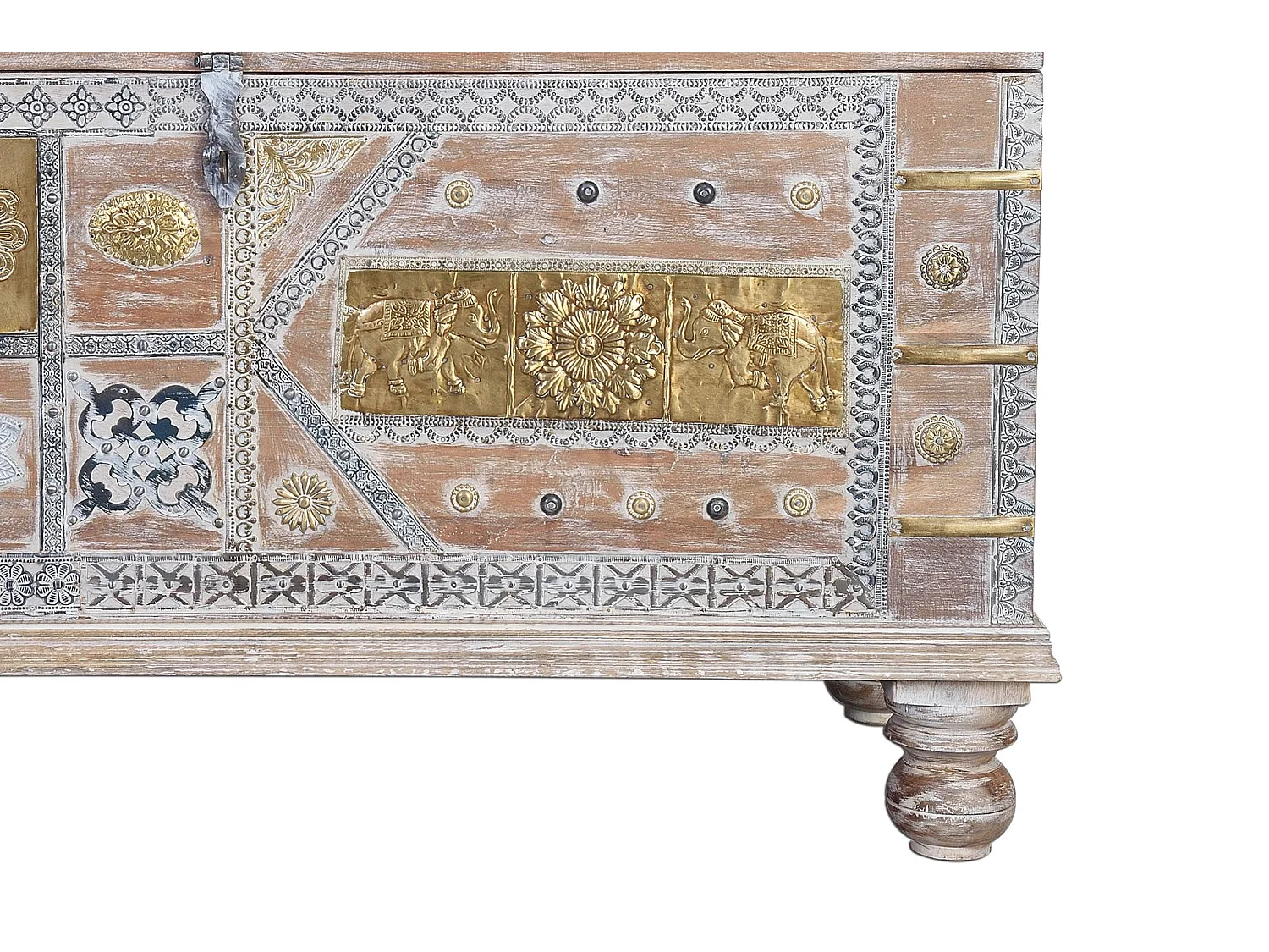 Tronc de manguier blanc vieilli