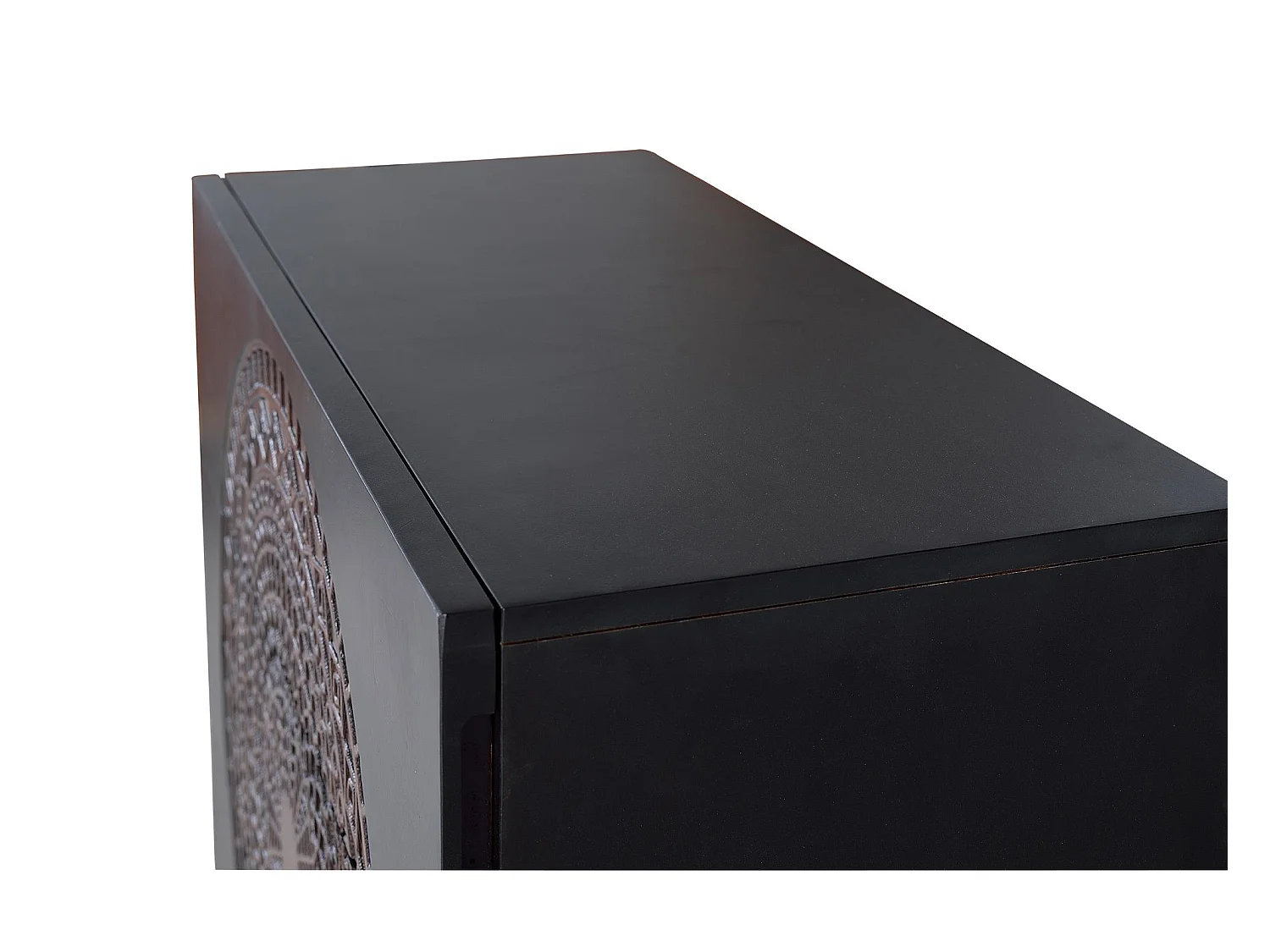 Commode bois manguier et métal