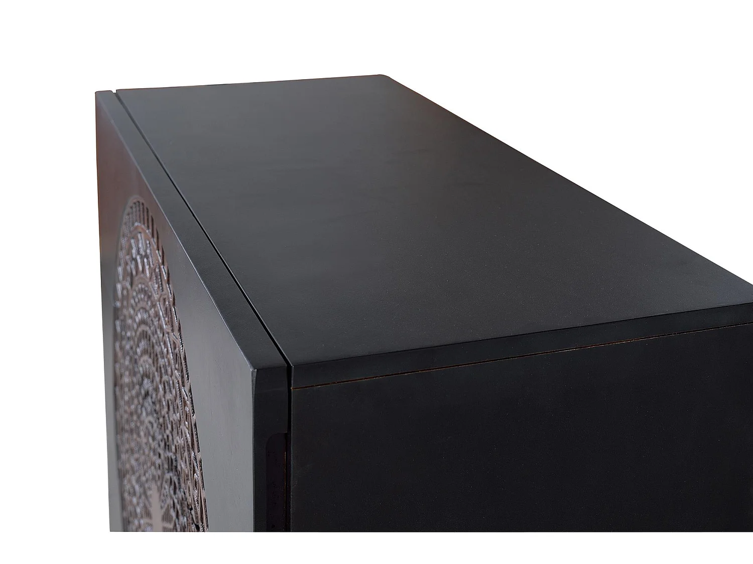 Commode bois manguier et métal