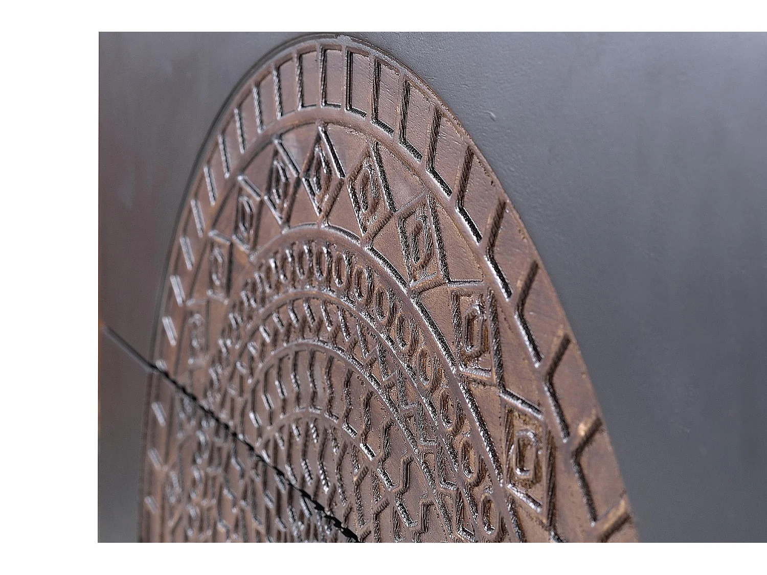 Commode bois manguier et métal