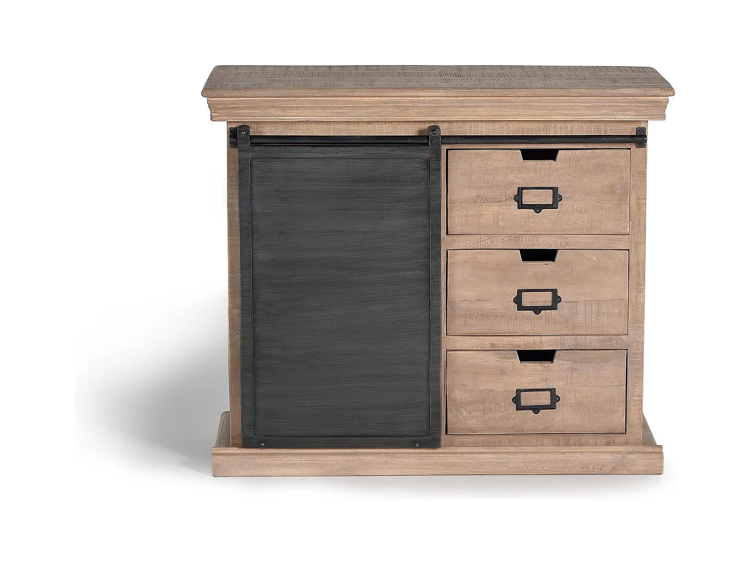 Commode en bois manguier et métal