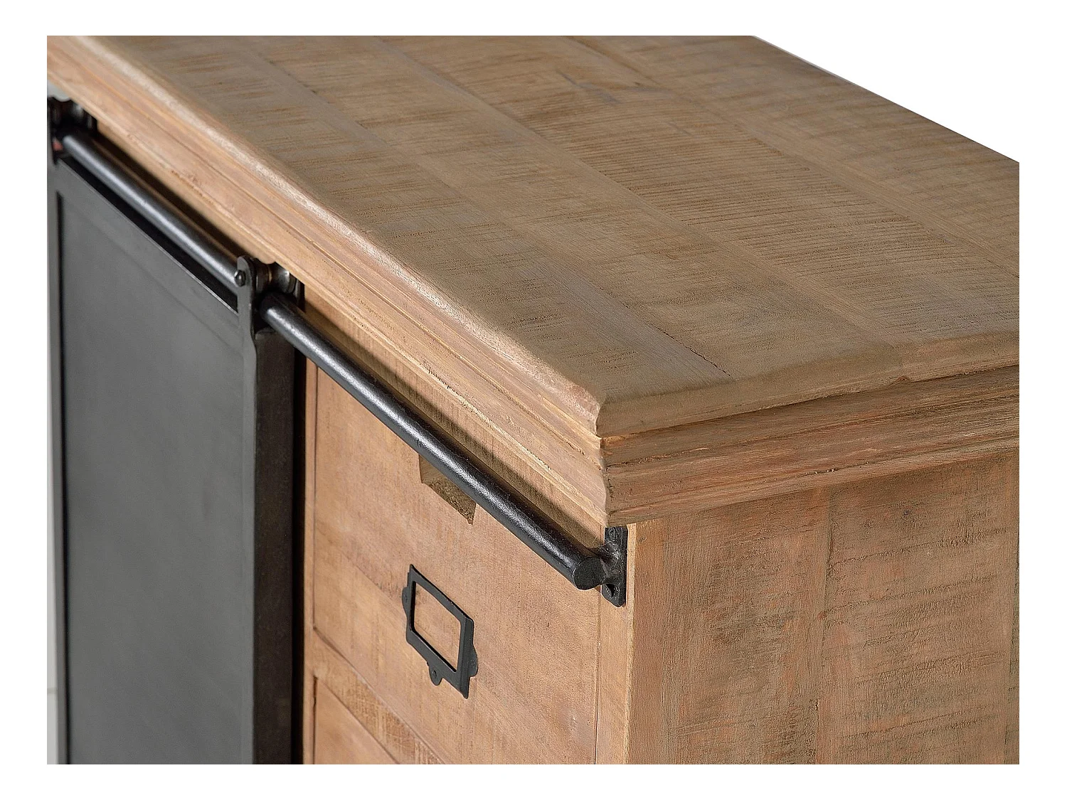 Commode en bois manguier et métal