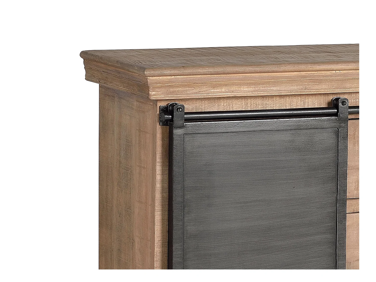 Commode en bois manguier et métal