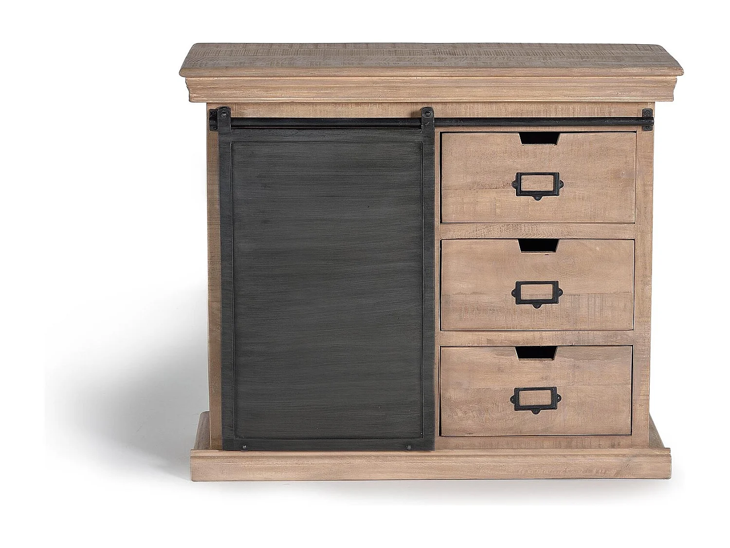 Commode en bois manguier et métal