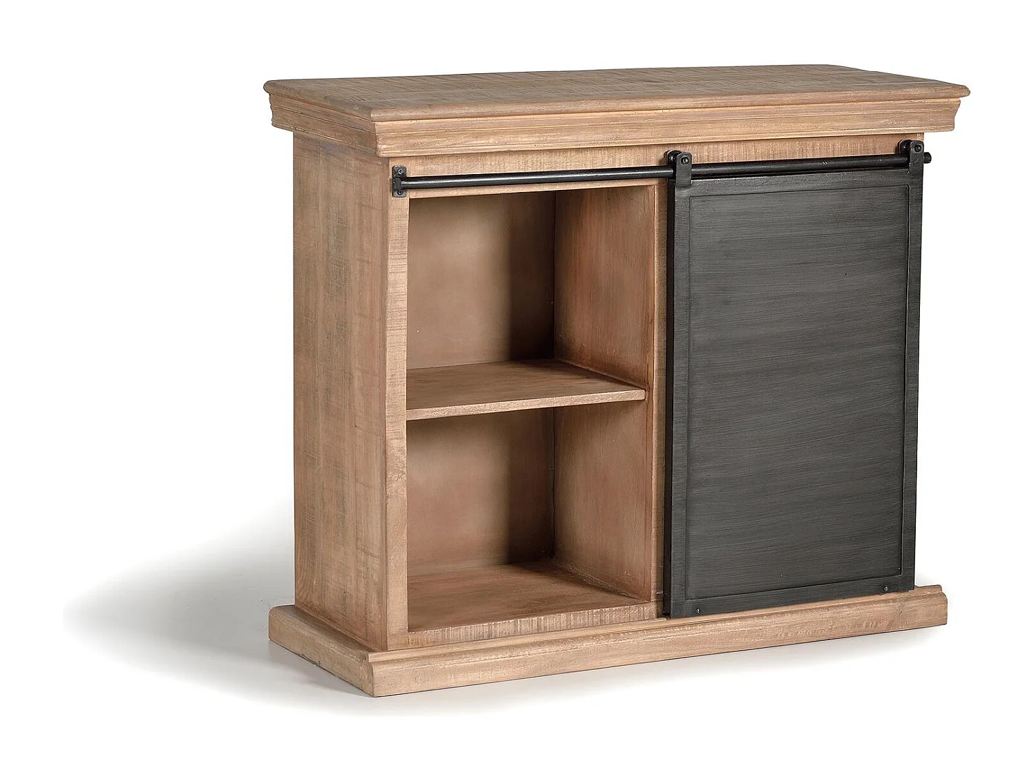 Commode en bois manguier et métal