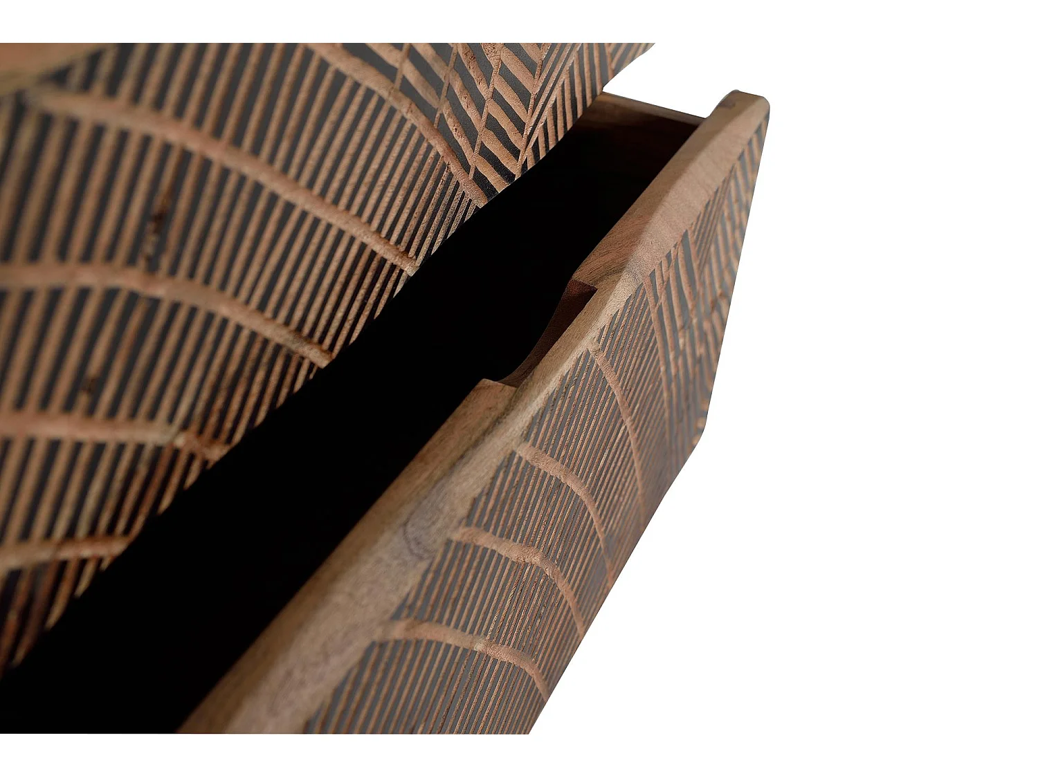 Commode in acaciahout en metaal