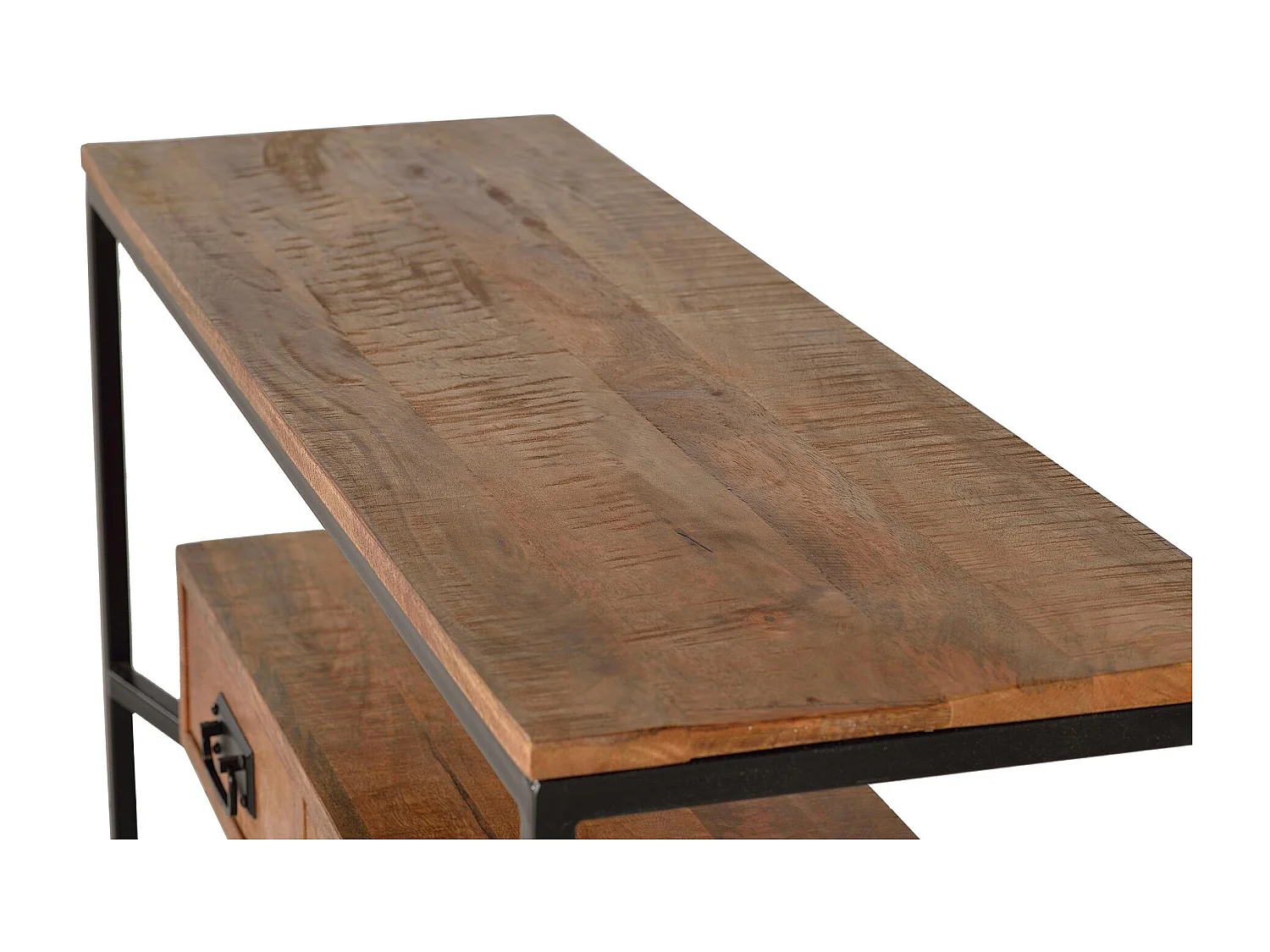 Console en bois manguier et métal
