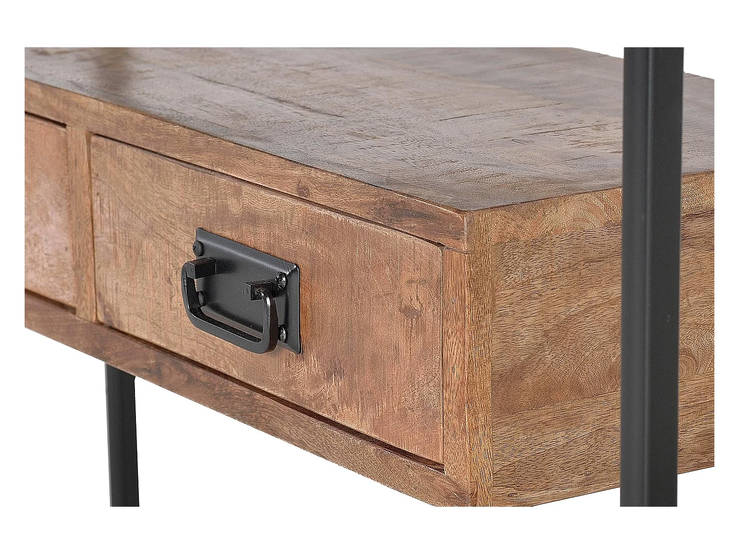 Konsole aus Mangoholz und Metall