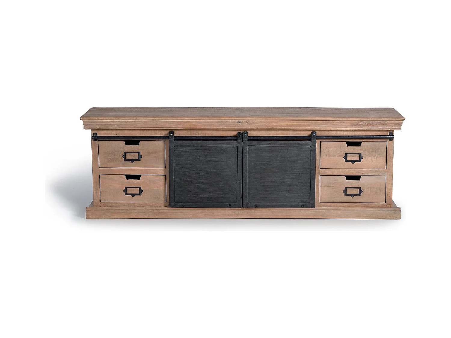 TV-Schrank im Industriestil. Mehrfarbig. Giner und Colomer 55x40x170