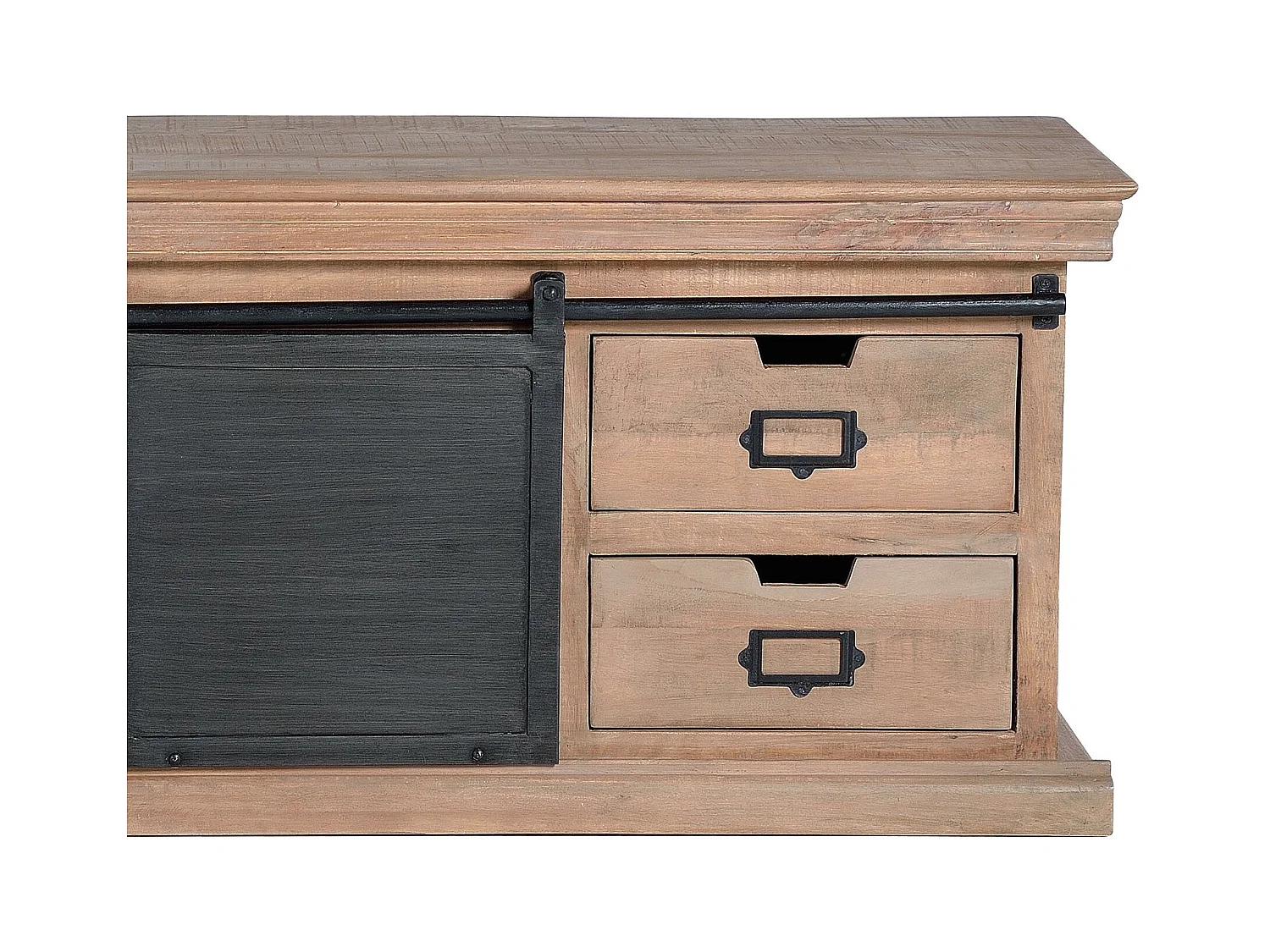 TV-Schrank im Industriestil. Mehrfarbig. Giner und Colomer 55x40x170