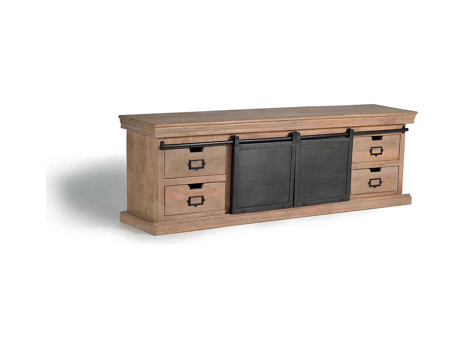 Meuble tv style industriel avec aluminium