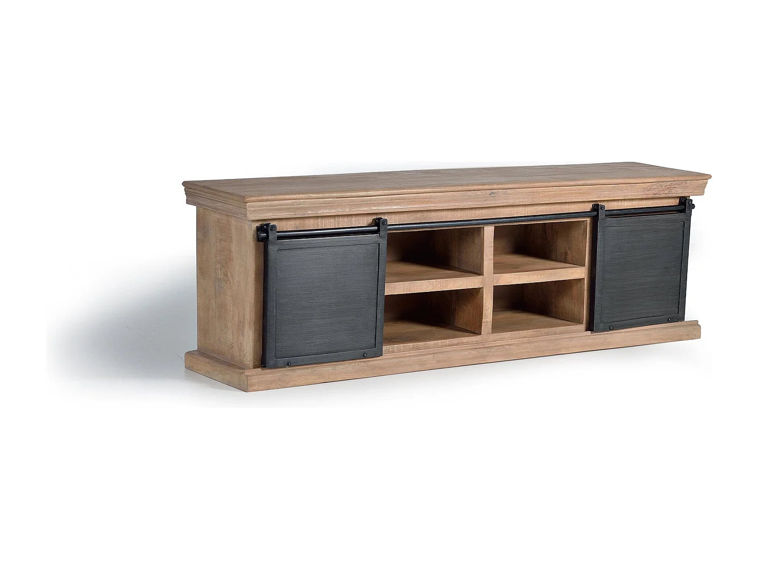 Meuble tv style industriel avec aluminium