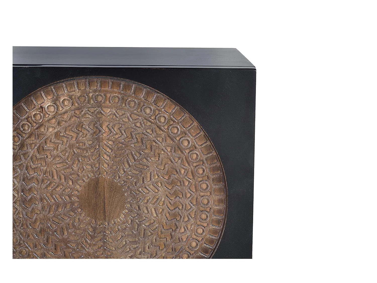 Meuble TV bois manguier et métal