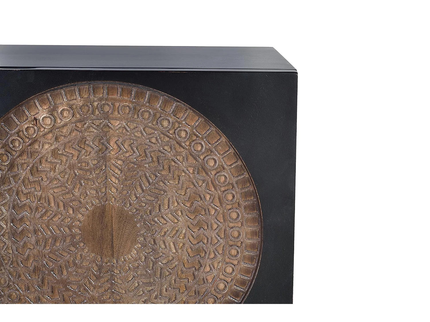 Meuble TV bois manguier et métal