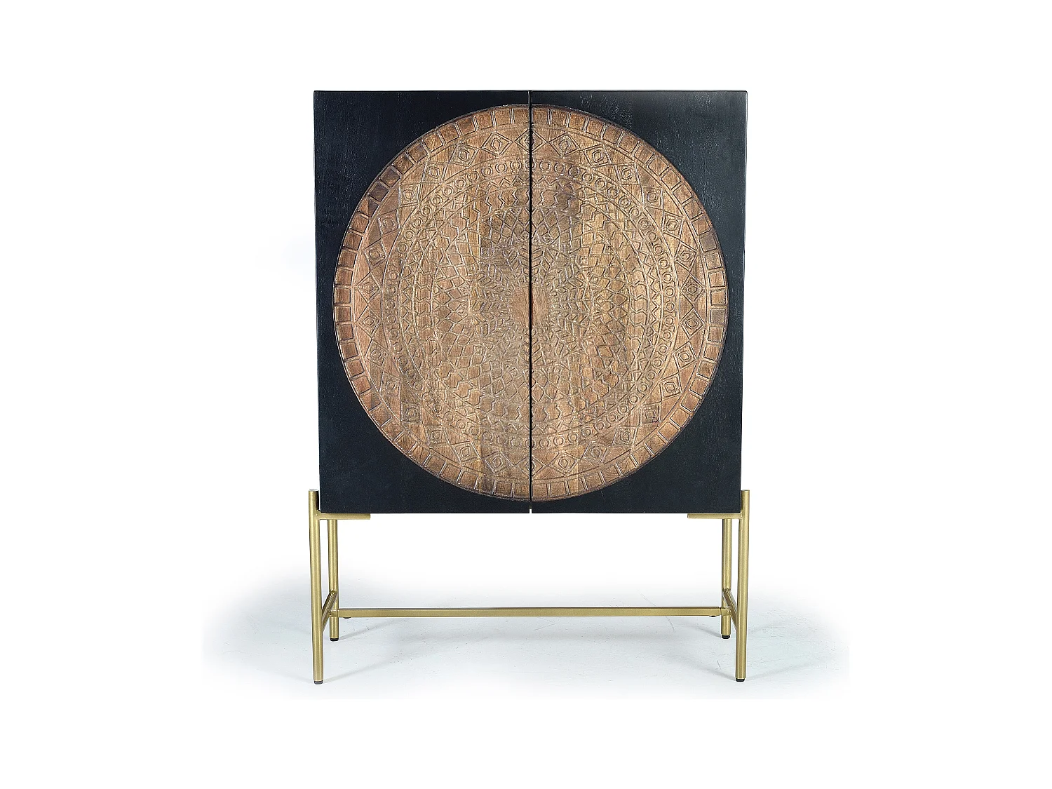 Szafa wykonana z drewna mango i metalu