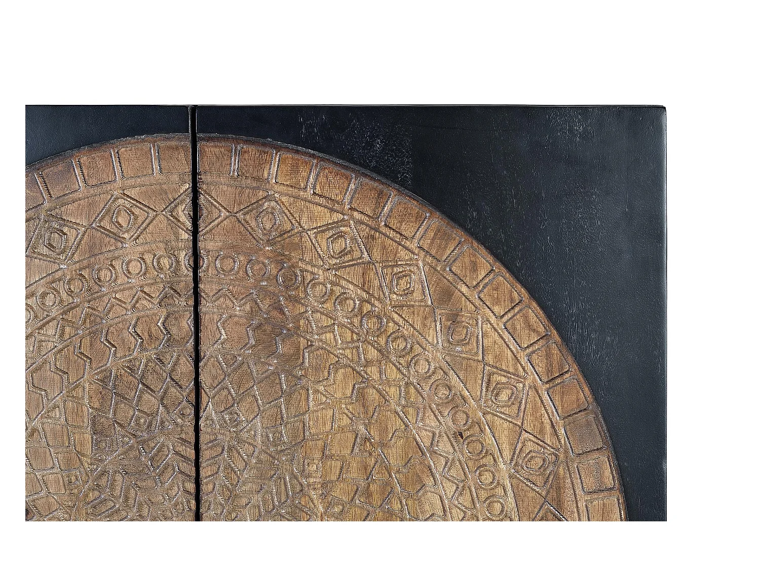 Szafa wykonana z drewna mango i metalu