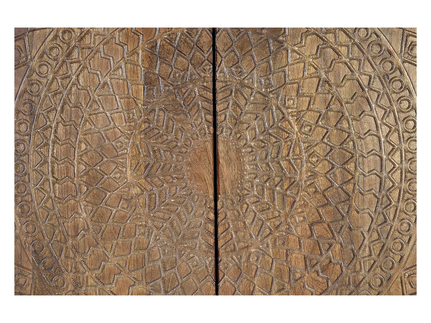 Szafa wykonana z drewna mango i metalu