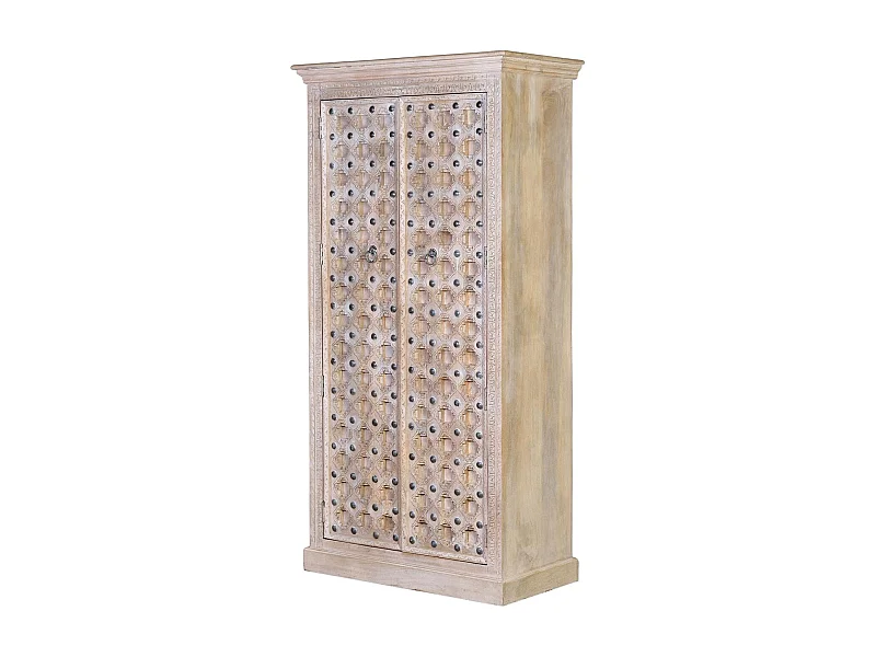 Armoire en bois de manguier finition naturelle