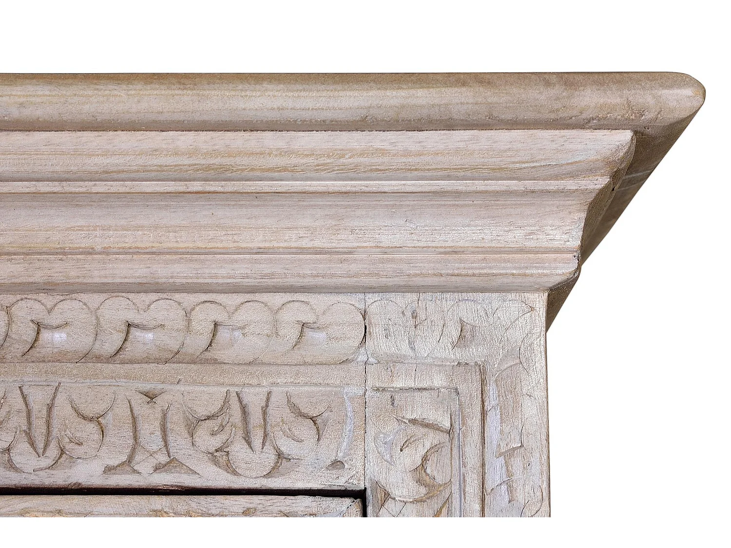 Armoire en bois de manguier 97 cm, style méditerranéen moderne - 190 x 97 x 50