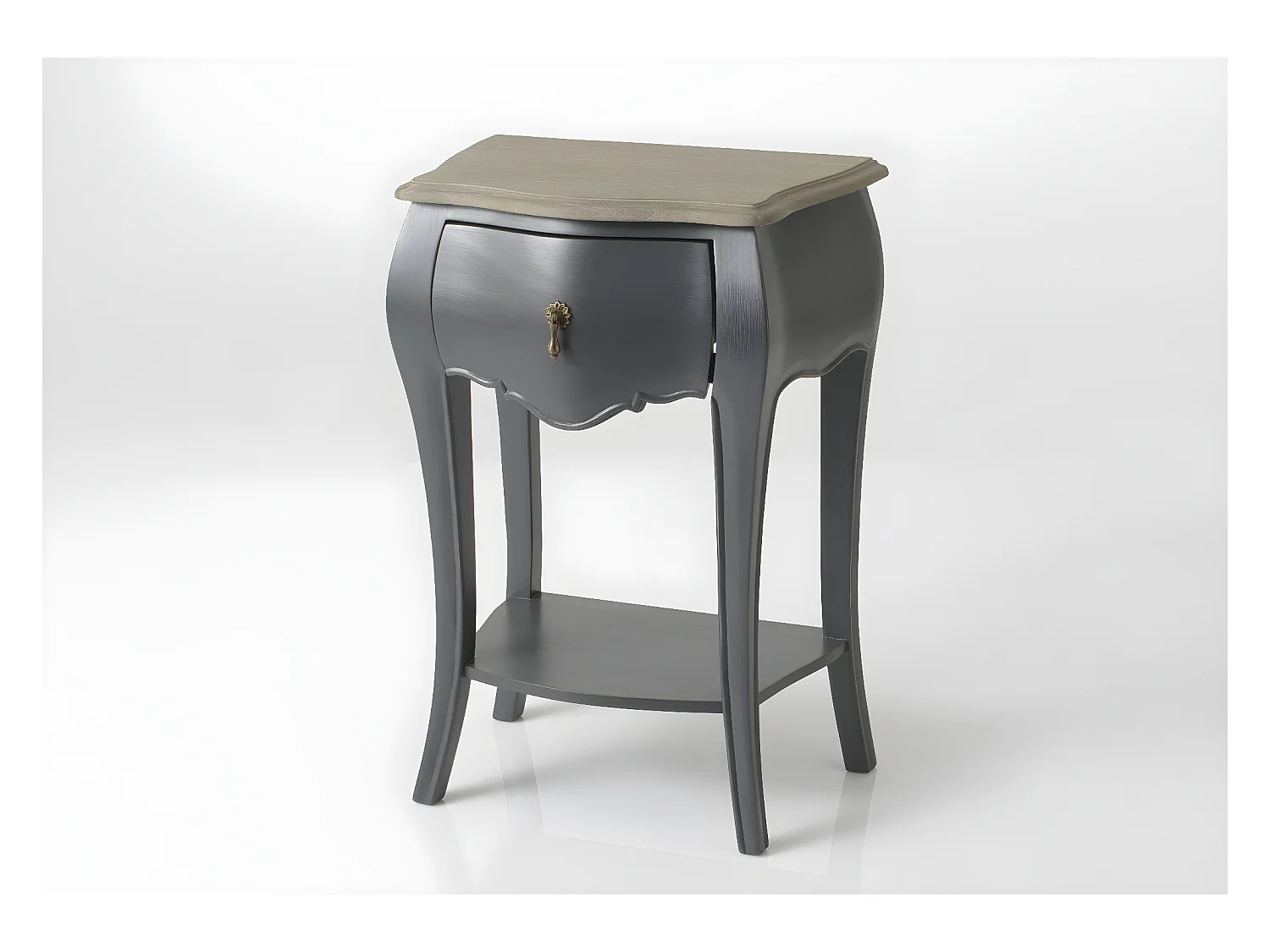 Table de chevet grise 1 tiroir Murano