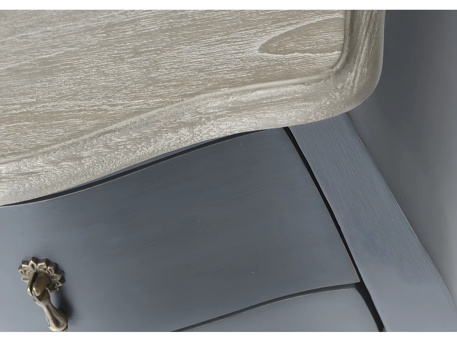 Table de chevet grise 1 tiroir Murano