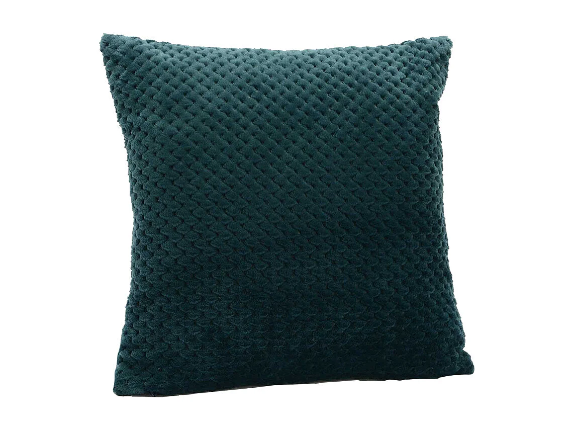 Coussin Damier émeraude 40x40 cm