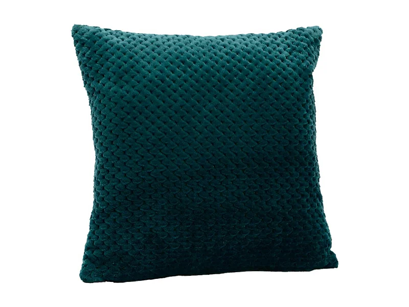 Coussin Damier émeraude 40x40 cm