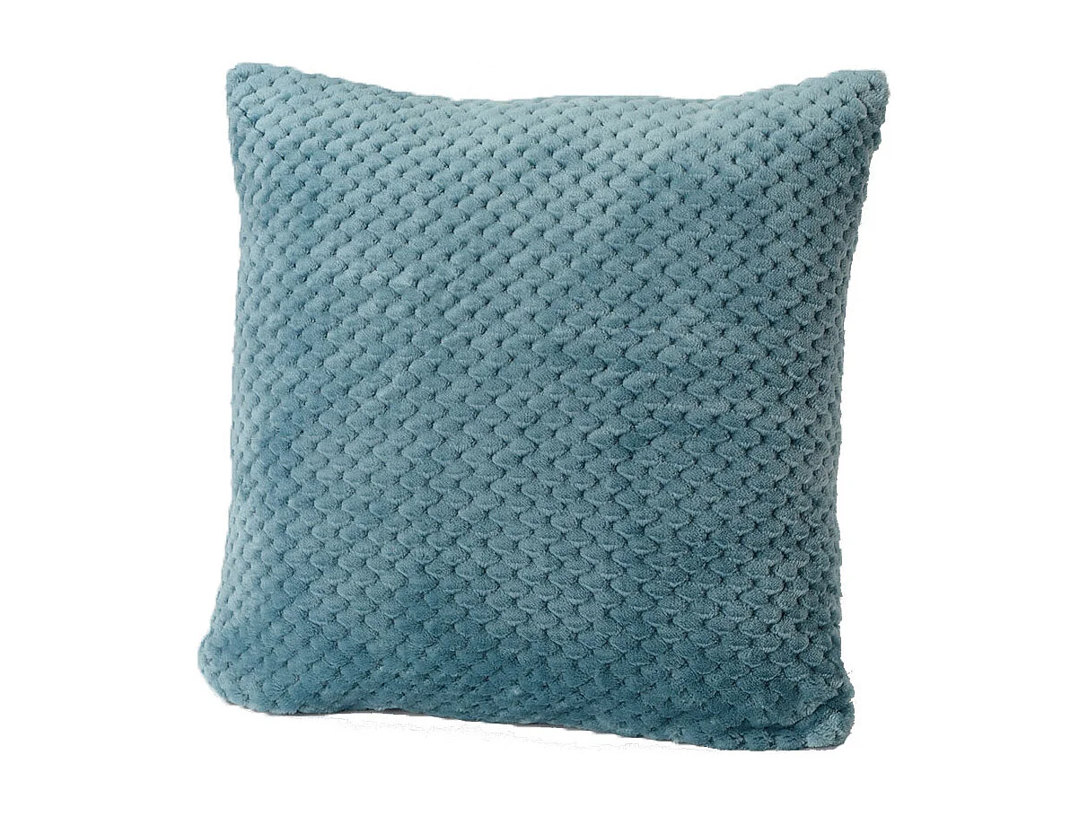 Coussin Damier bleu 40x40 cm