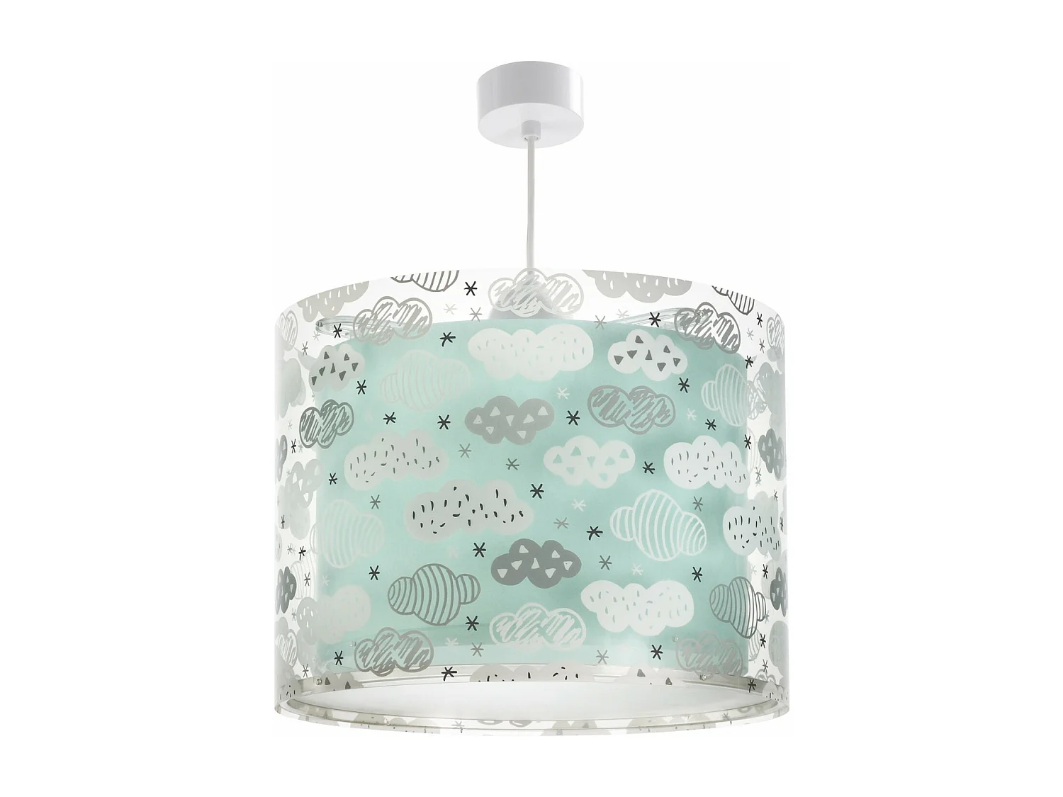 Lampade a sospensione per bambini Clouds nuvole verde | DALBER