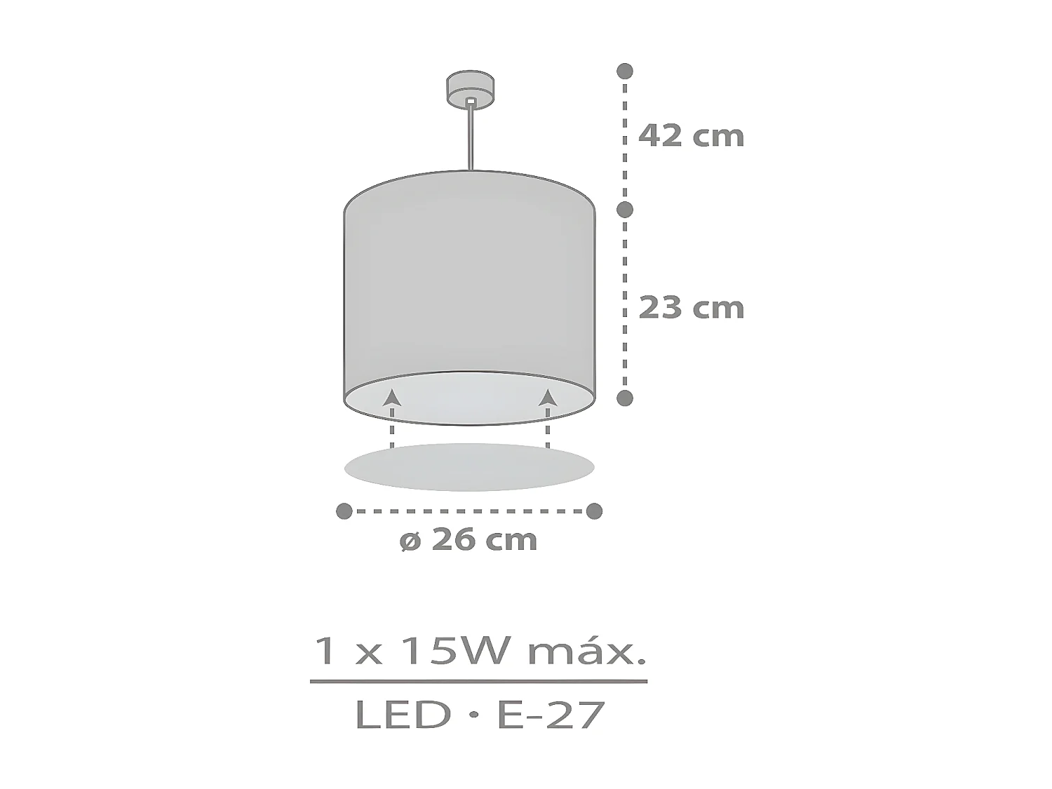 Lampada da soffitto per bambini Sweet Dreams nuvole grigio | DALBER
