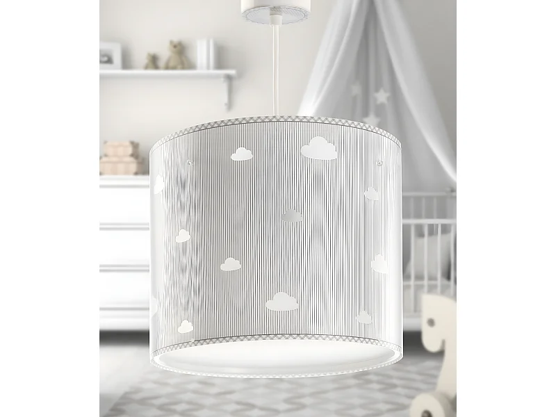Lampada da soffitto per bambini Sweet Dreams nuvole grigio | DALBER