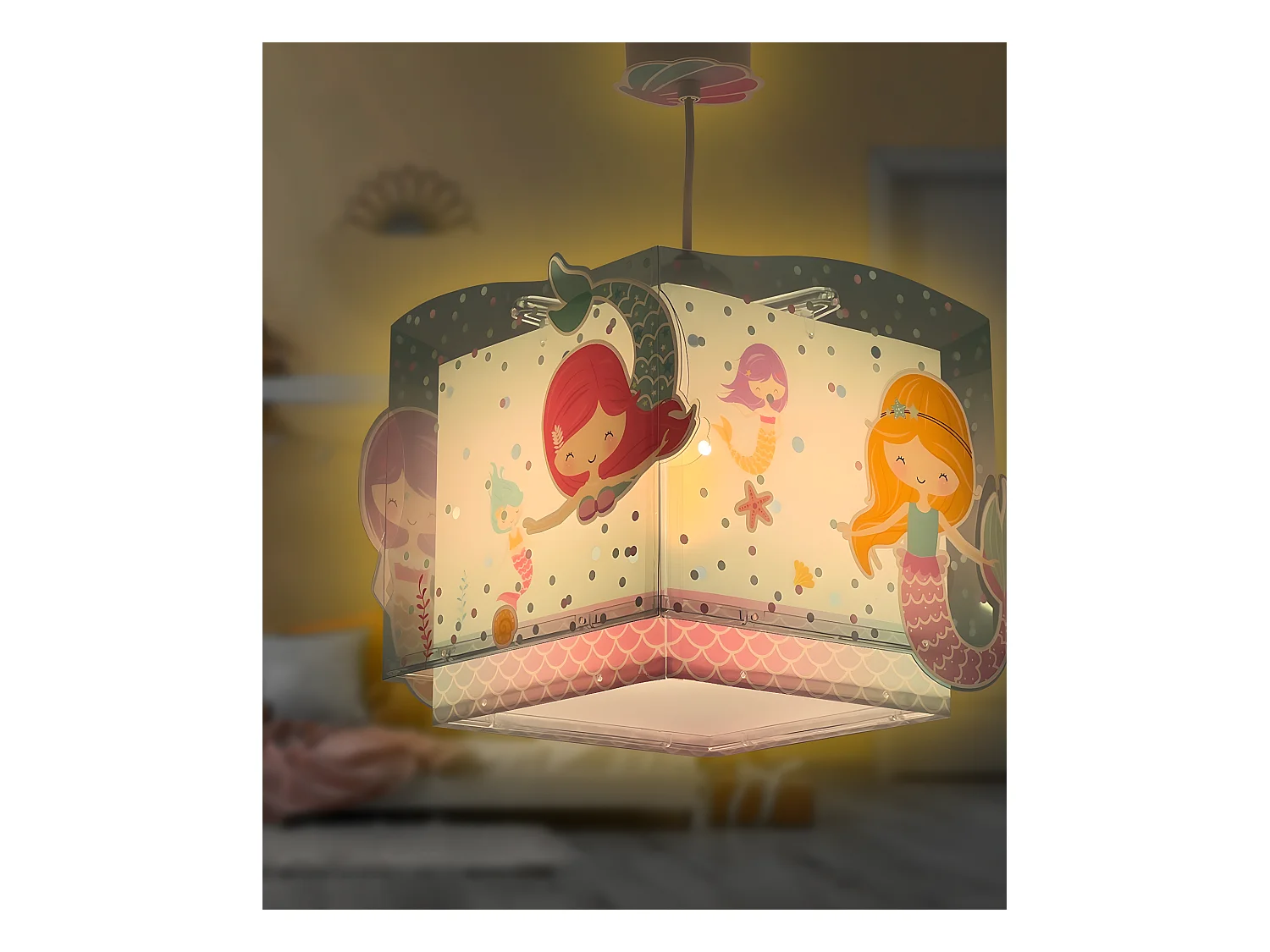 Lustre et lampe suspension enfant Mermaids Sirènes