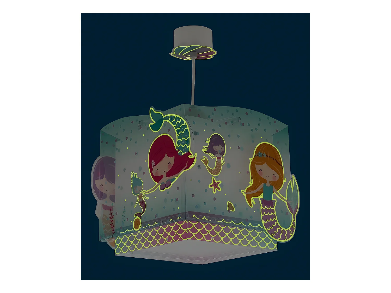 Lustre et lampe suspension enfant Mermaids Sirènes