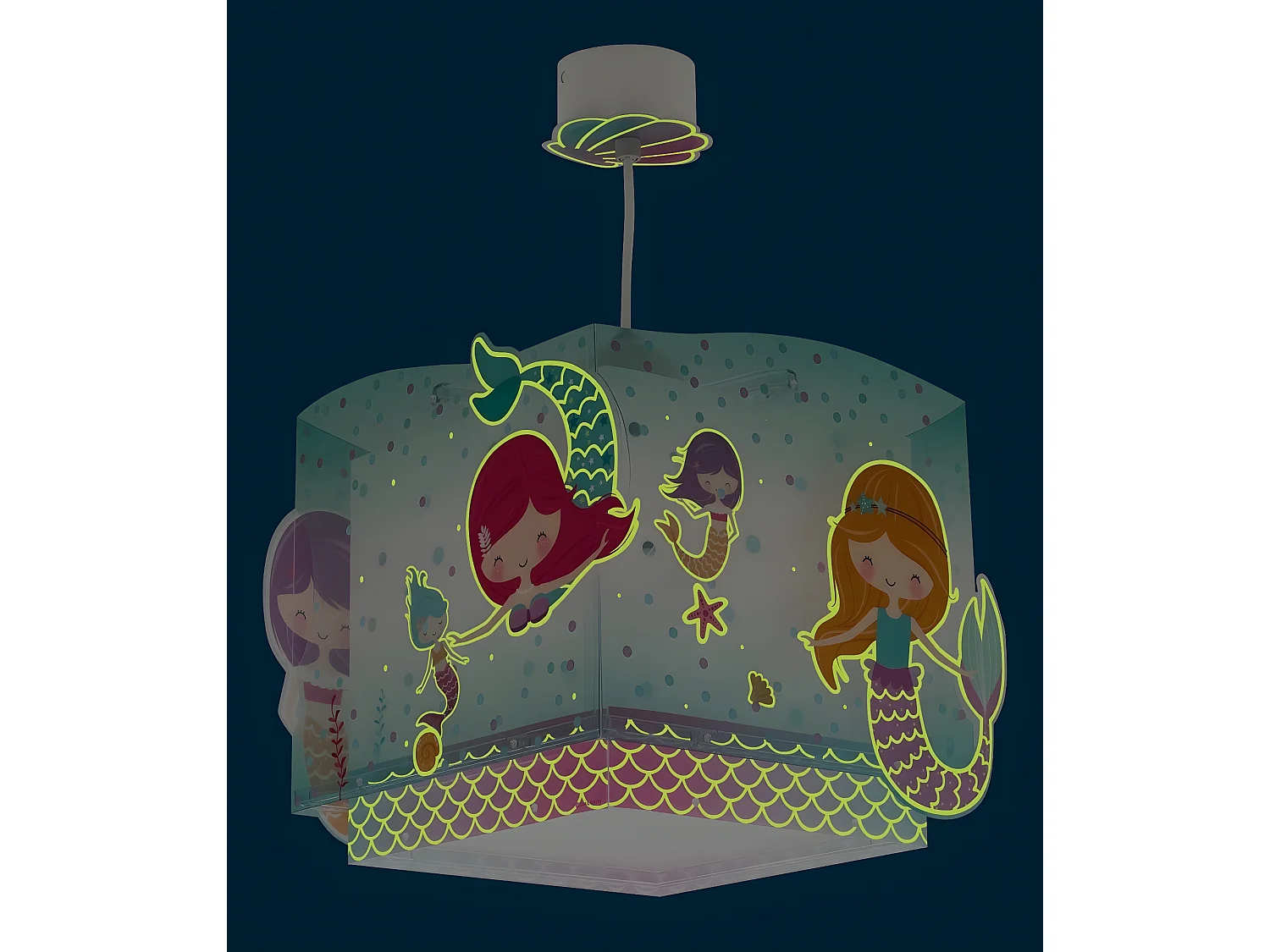 Lustre et lampe suspension enfant Mermaids Sirènes
