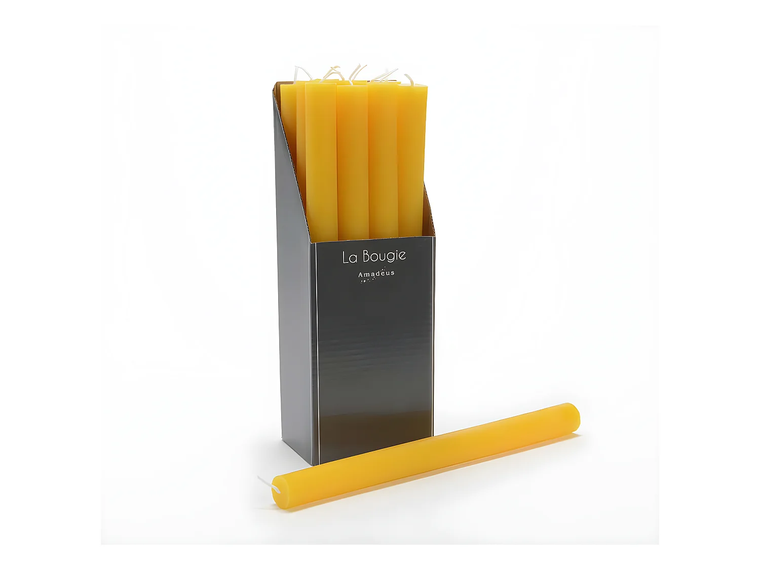 Bougie flambeau 25 cm flambeau (lot de 12)