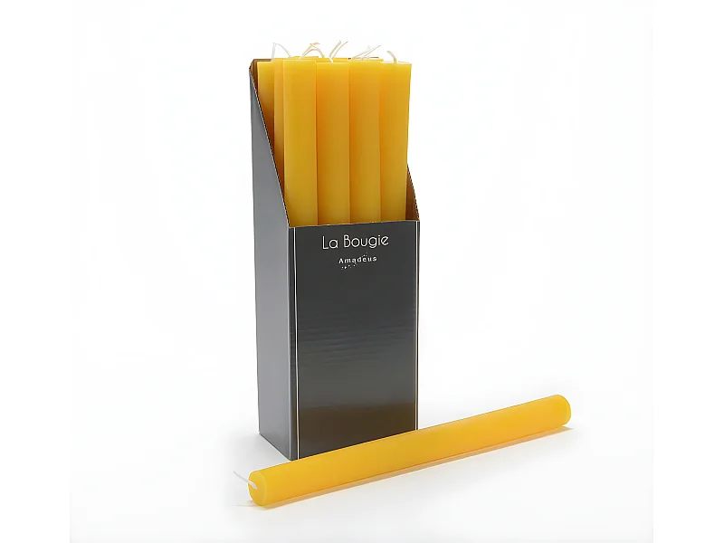 Bougie flambeau 25 cm flambeau (lot de 12)