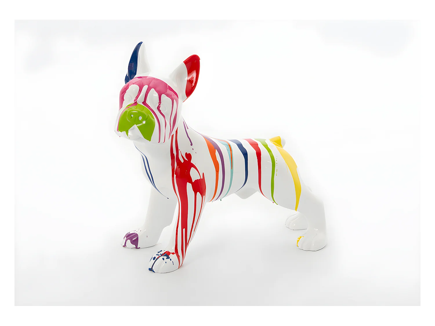 Bulldog français trash blanc