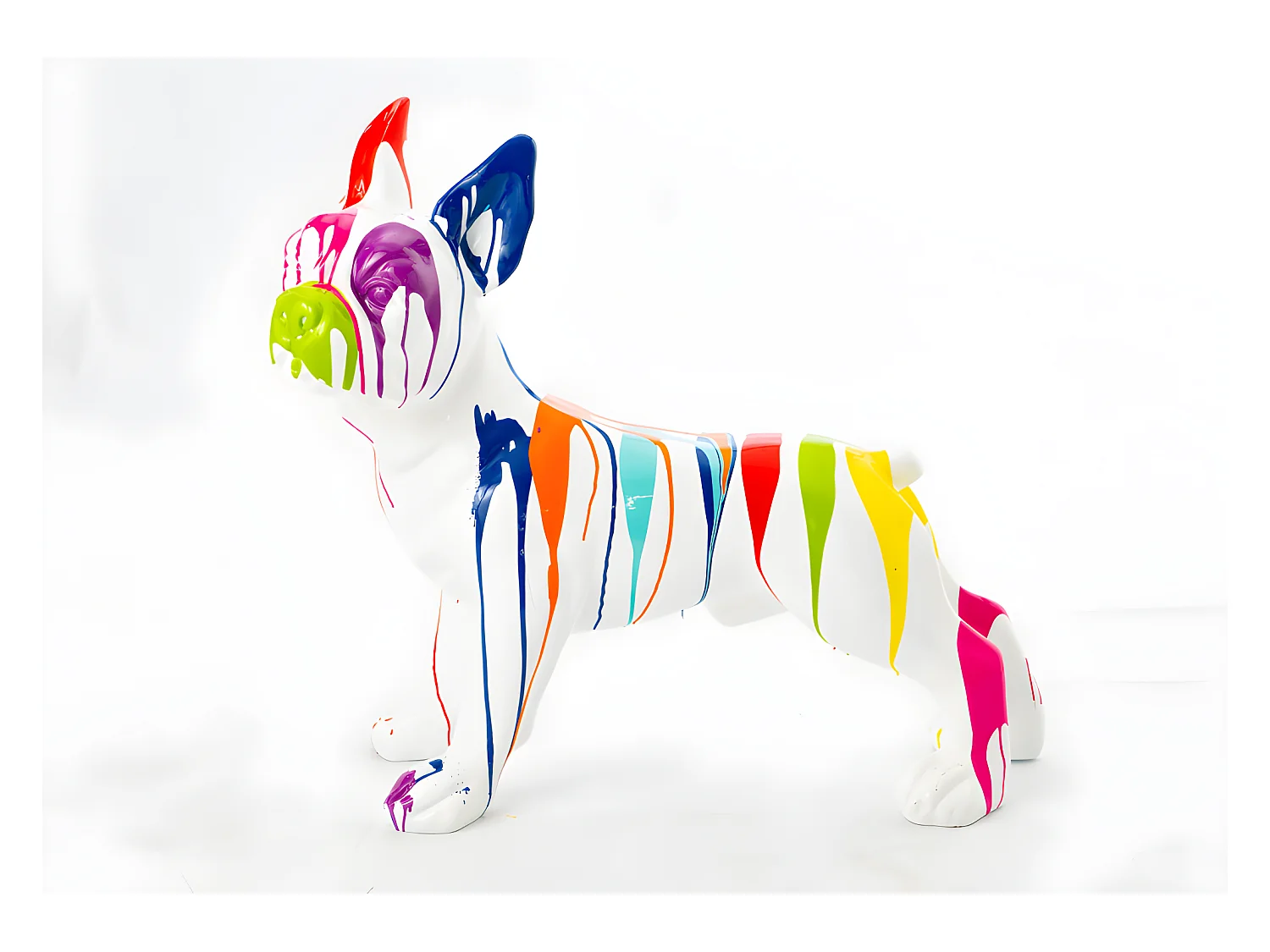 Bulldog français trash blanc