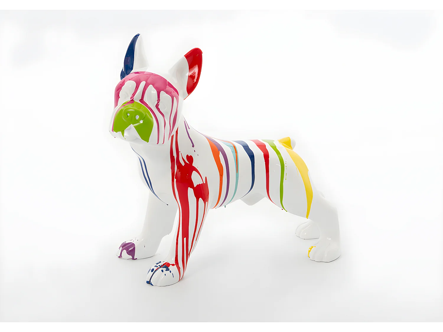 Bulldog français trash blanc