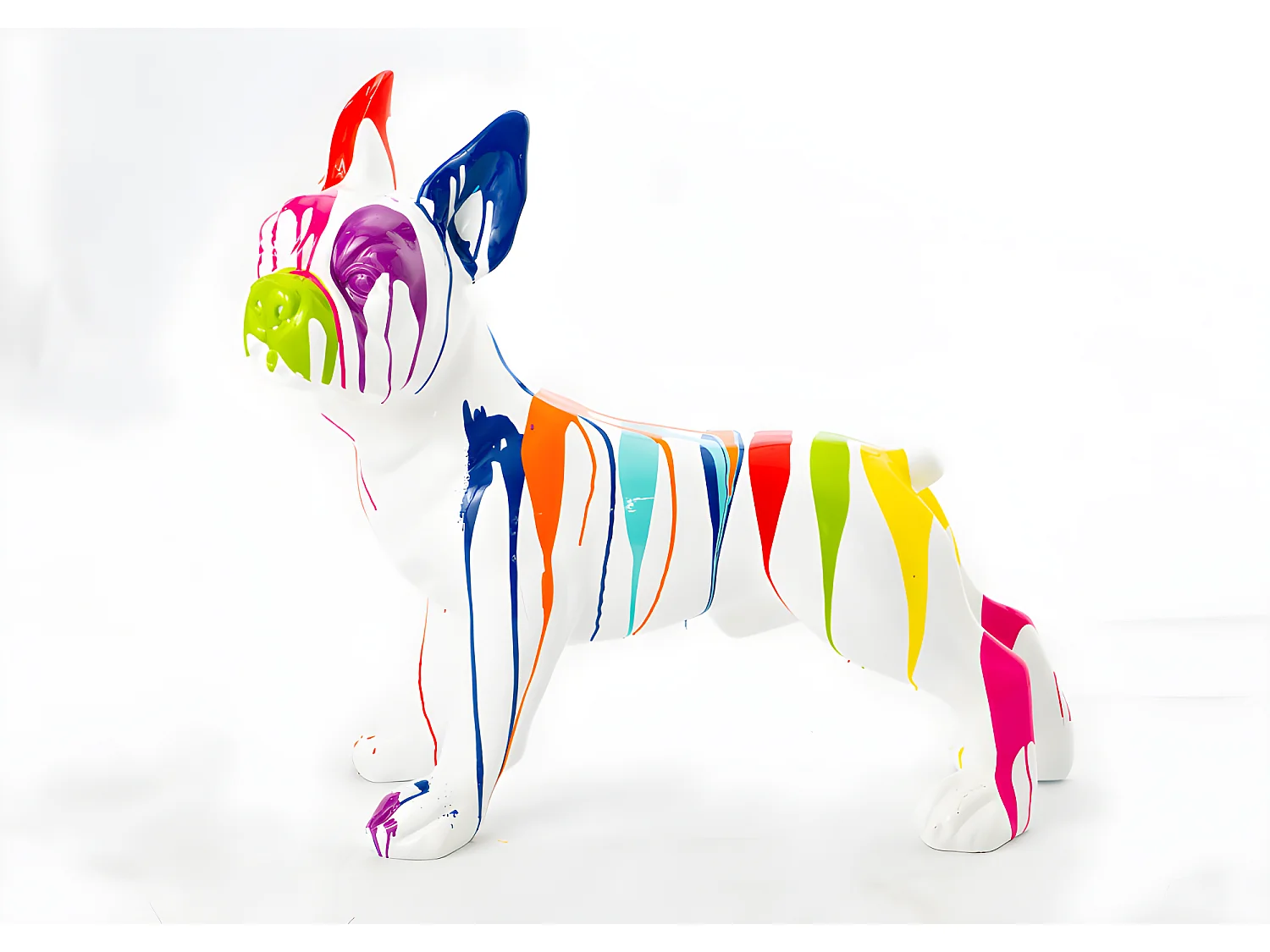 Bulldog français trash blanc