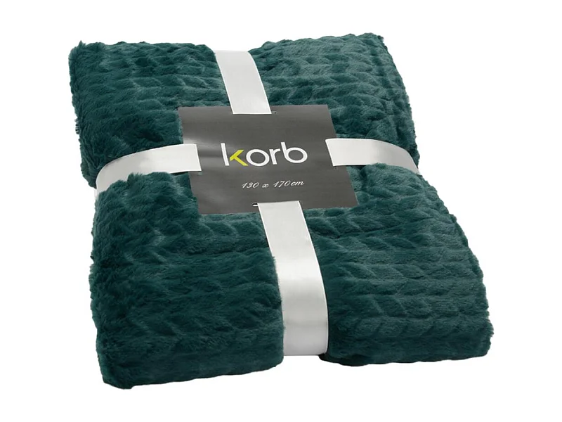 Plaid chevron 130x170 émeraude