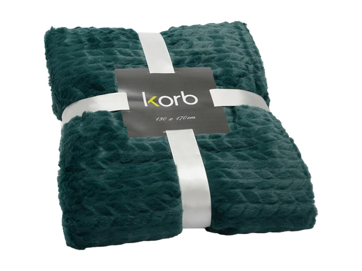 Plaid chevron 130x170 émeraude