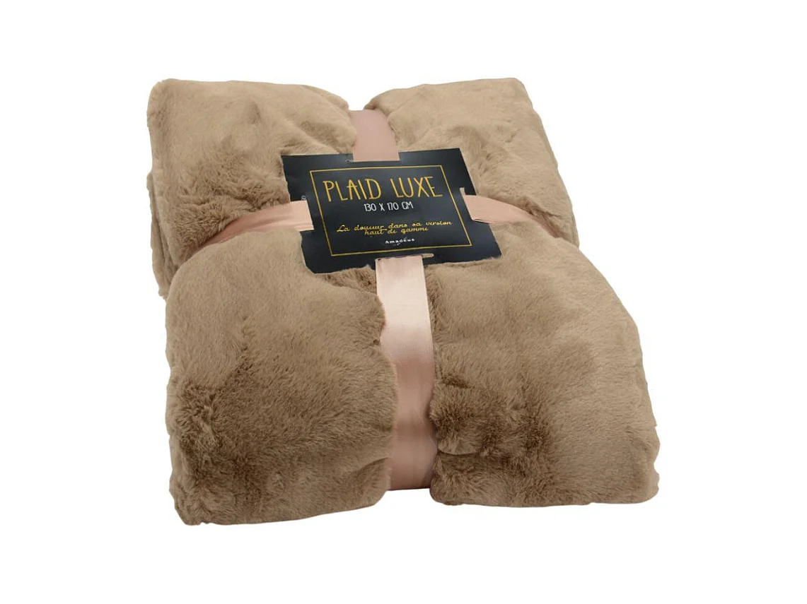 Plaid luxe 130x170 taupe